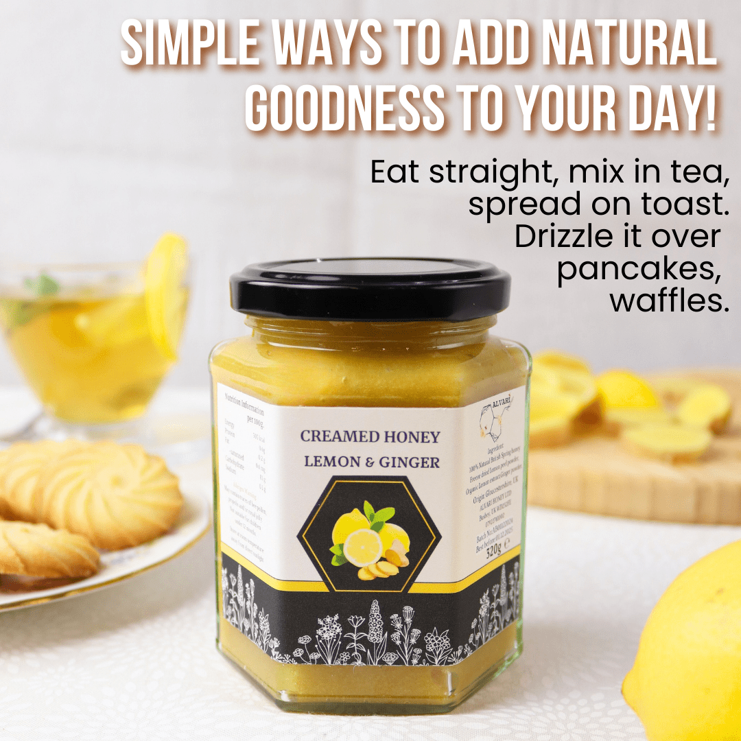 Alvari Honey Creamed Honey with Lemon&Ginger