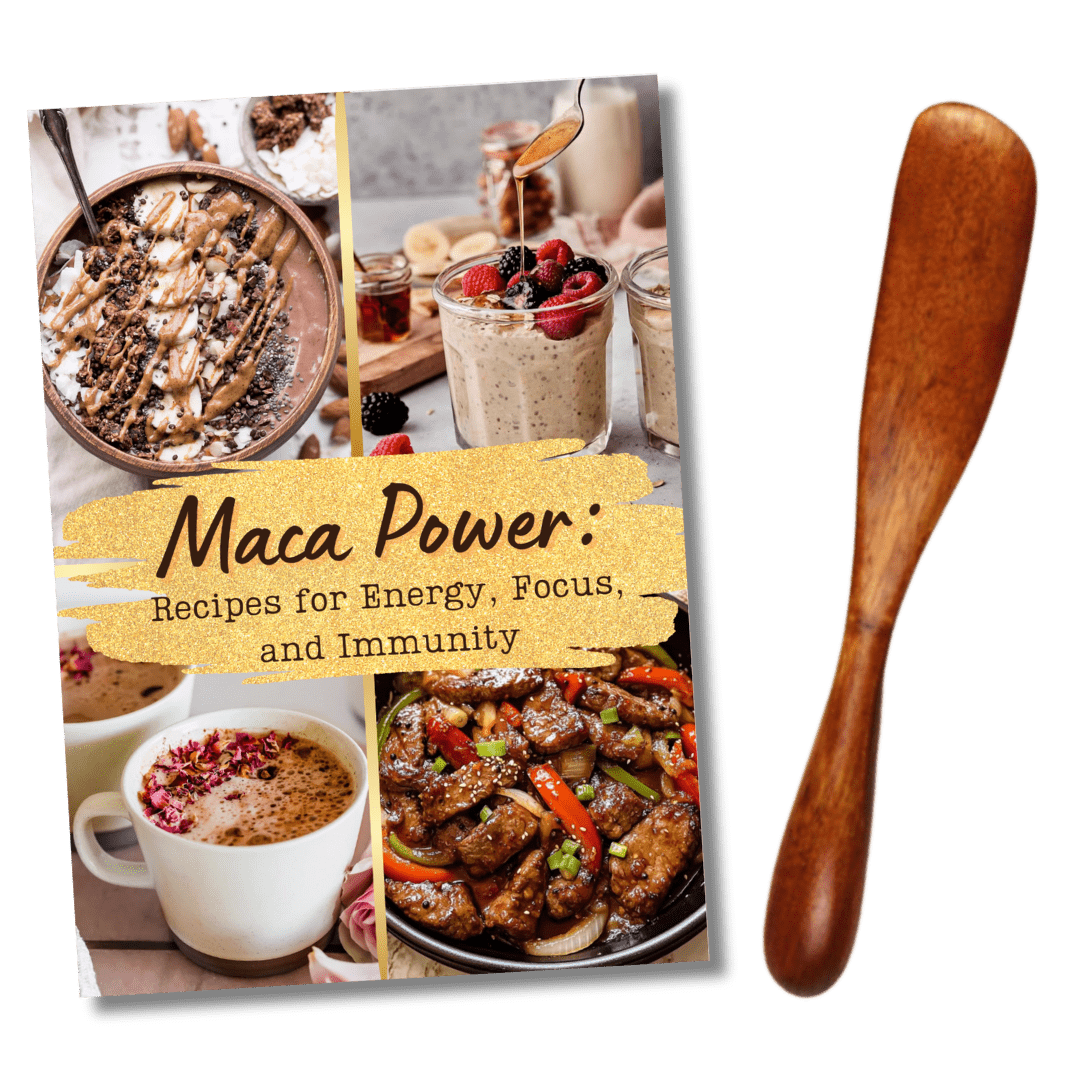 Alvari Honey E-book & Wooden Spread Knife Maca