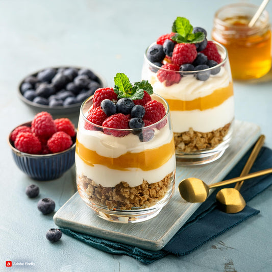 Creamed Honey Berry Parfait