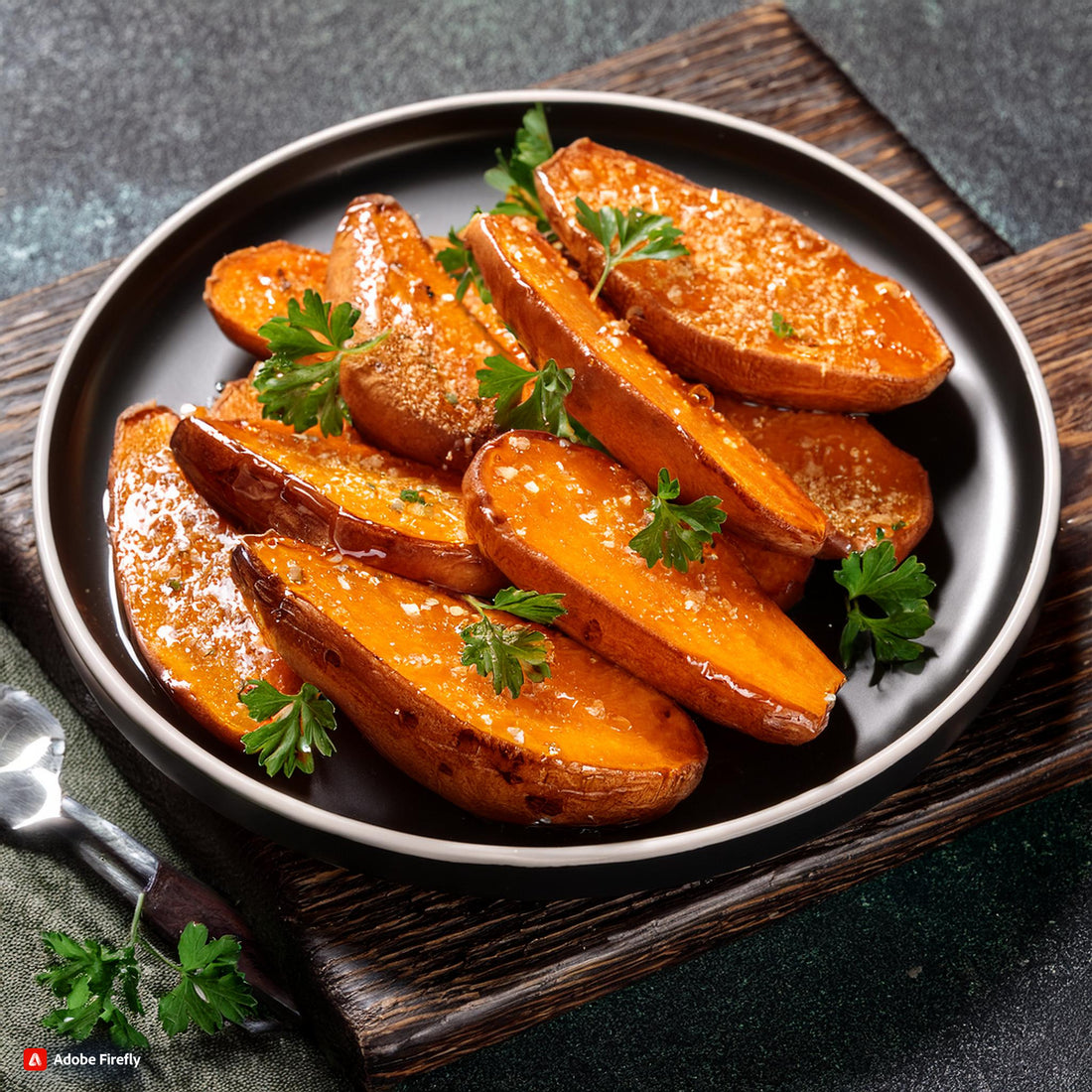 Honey Roasted Sweet Potatoes