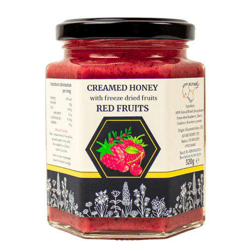 Alvari Honey Creamed Honey with Red Fruits