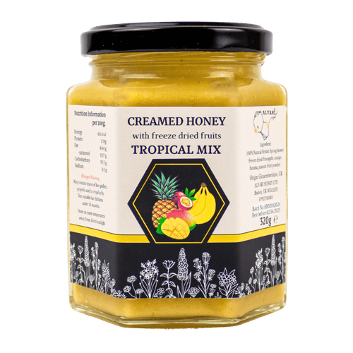 Alvari Honey Creamed Honey with Tropical Mix