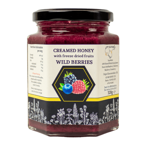 Alvari Honey Creamed Honey with Wild Berries