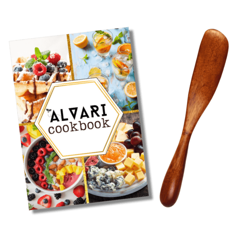 Alvari Honey E-book & Wooden Spread Knife